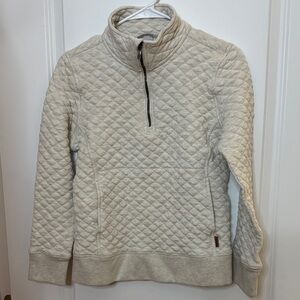 Avalanche Cream Quilted Turtleneck Sweater